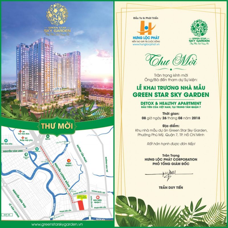 Nhận giữ chổ căn hộ Green Star Sky Garden Quận 7